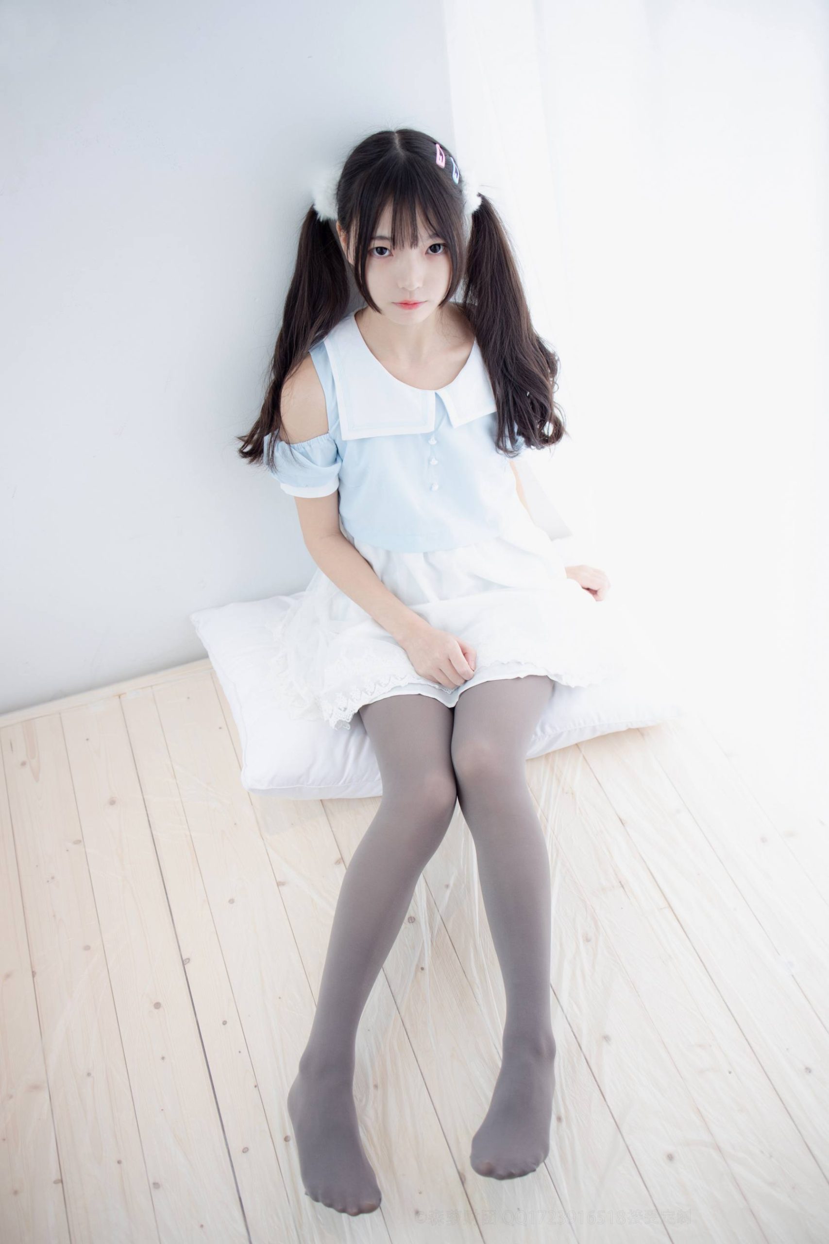图片[2]-超级甜美的灰丝小姑娘【86P】20005-盲兔兔