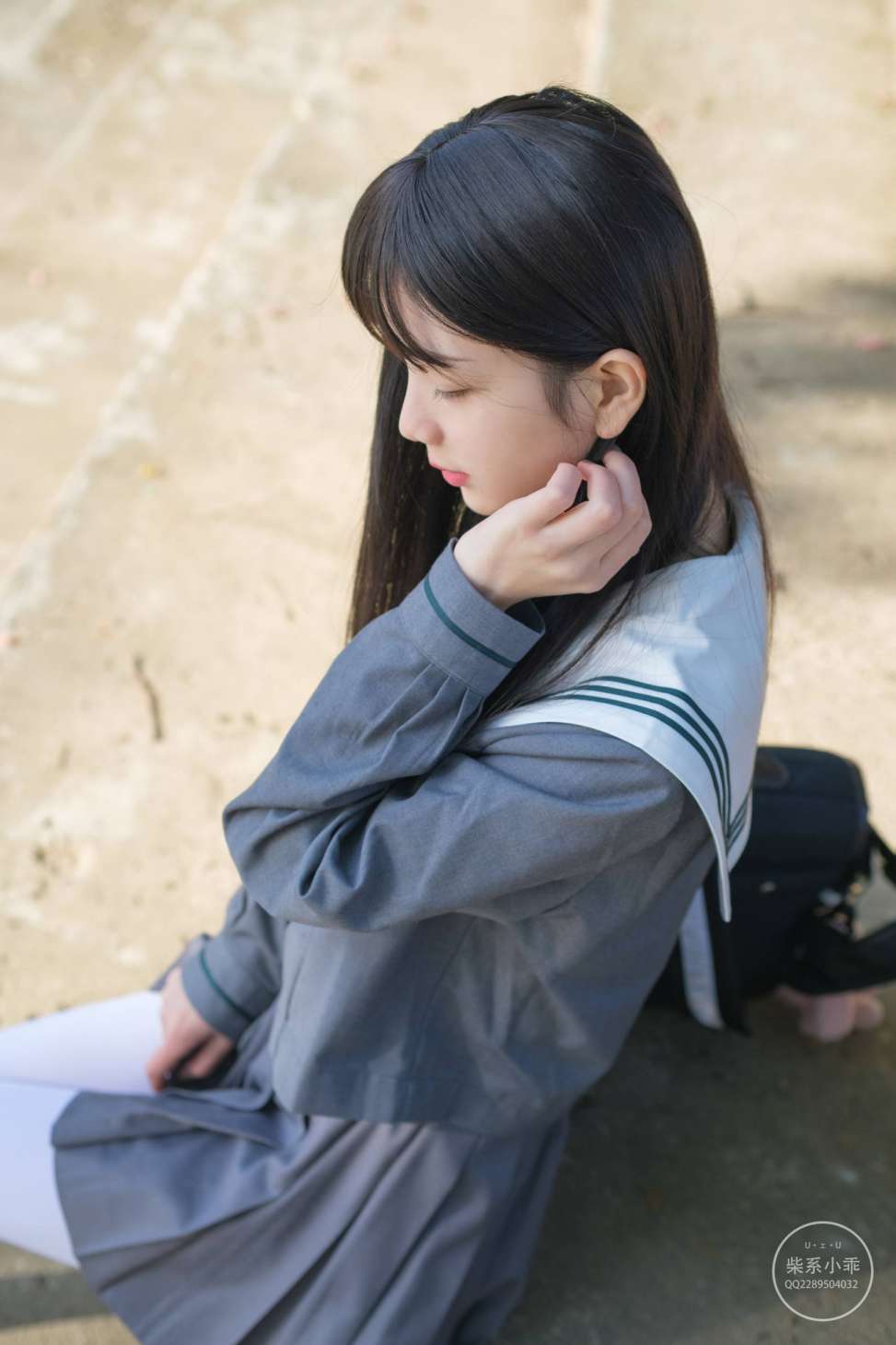 图片[3]-白丝清纯少女真的太可爱了【60P】20001-盲兔兔