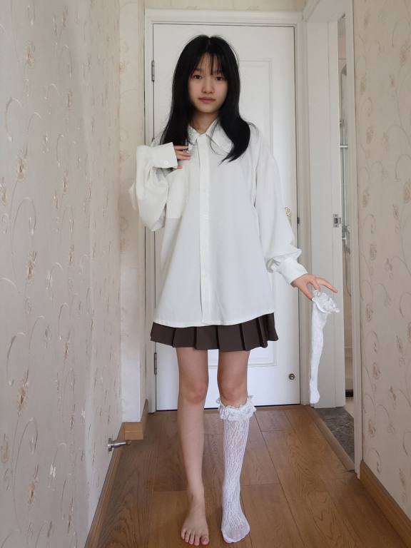 百褶裙可爱又大方的小姑娘【122P】20002-盲兔兔