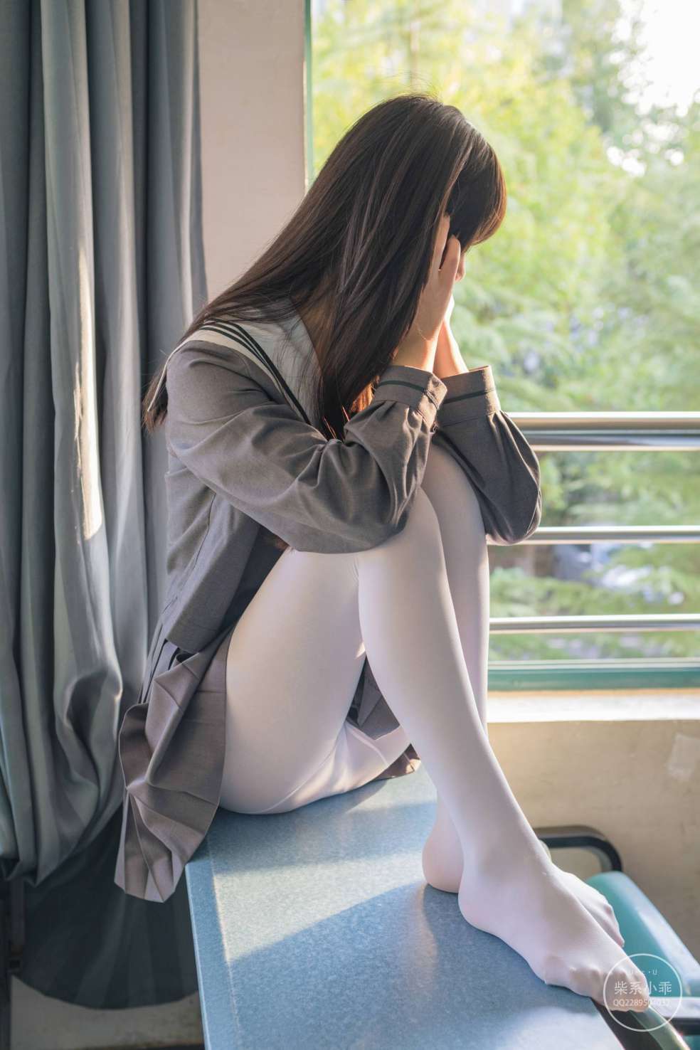图片[4]-白丝清纯少女真的太可爱了【60P】20001-盲兔兔