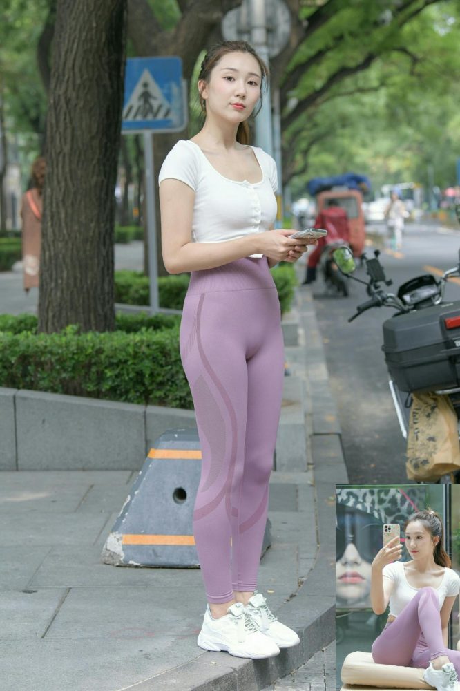 图片[5]-香芋色瑜伽裤高马尾漂亮女孩J2206 545P1V-19.1GB-盲兔兔