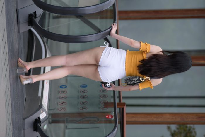 高腰白色短裤的漂亮女孩【767P】00065-盲兔兔