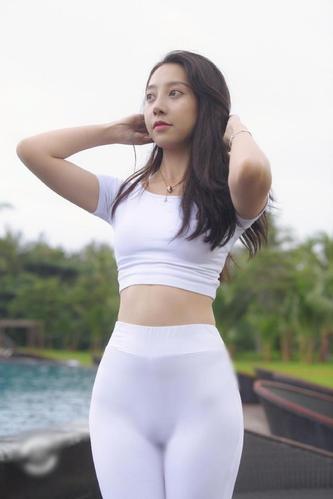 图片[2]-白色瑜伽裤柔情女孩 J1406 554P2V-21.1GB-盲兔兔