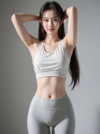 图片[3]-AI瑜伽裤清纯妹子系列图-盲兔兔