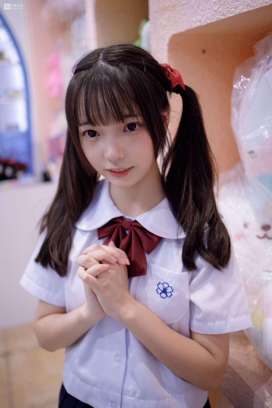 图片[4]-眼神好清澈的双马尾白丝女孩【75P】20019-盲兔兔